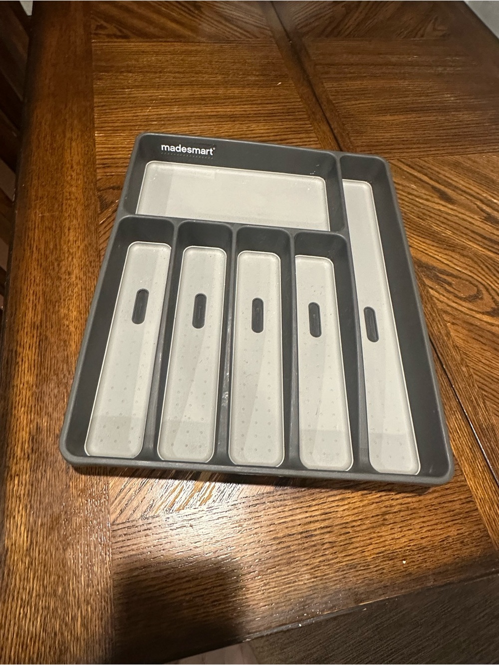 Madesmart 6 compartment large silverware tray. 16 X 12.9 X 1.8  in